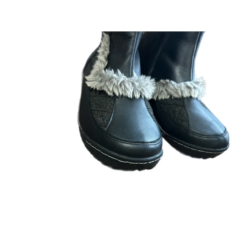 Jambu Eskimo Womens Black Quilted Faux Fur‎ Winter Boots WJ14ESK01 Size 7M